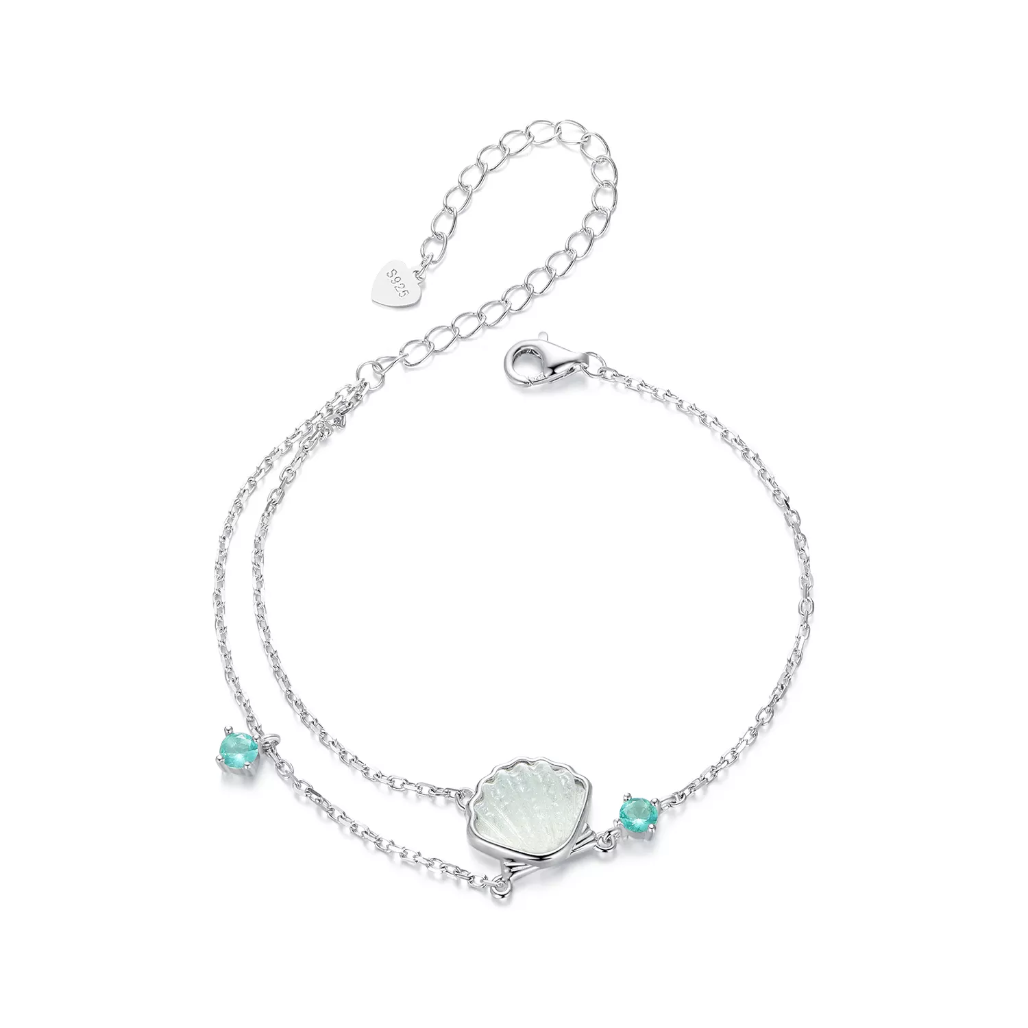 pandora stijl zeeschelp armband bsb186