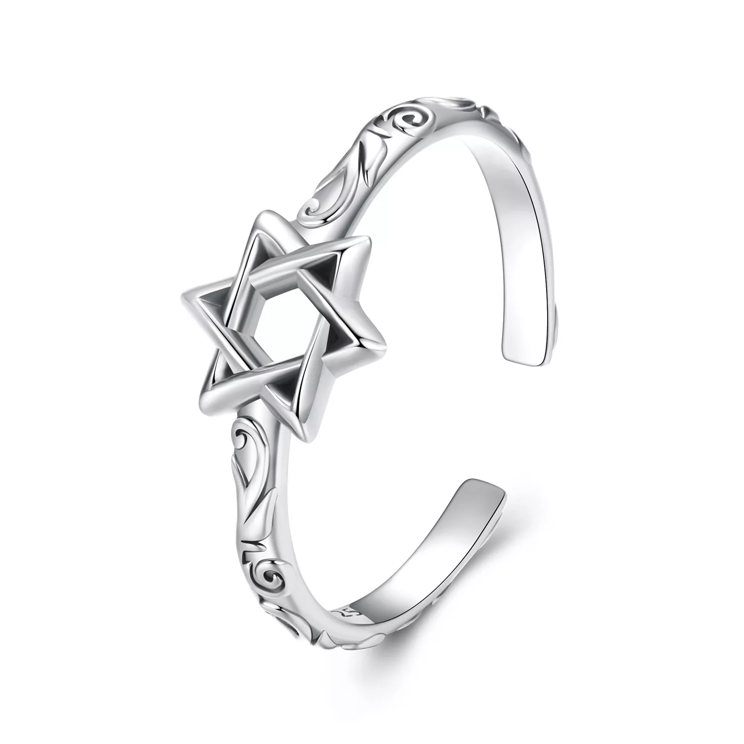 pandora stijl zespuntige ster ring scr1078 e