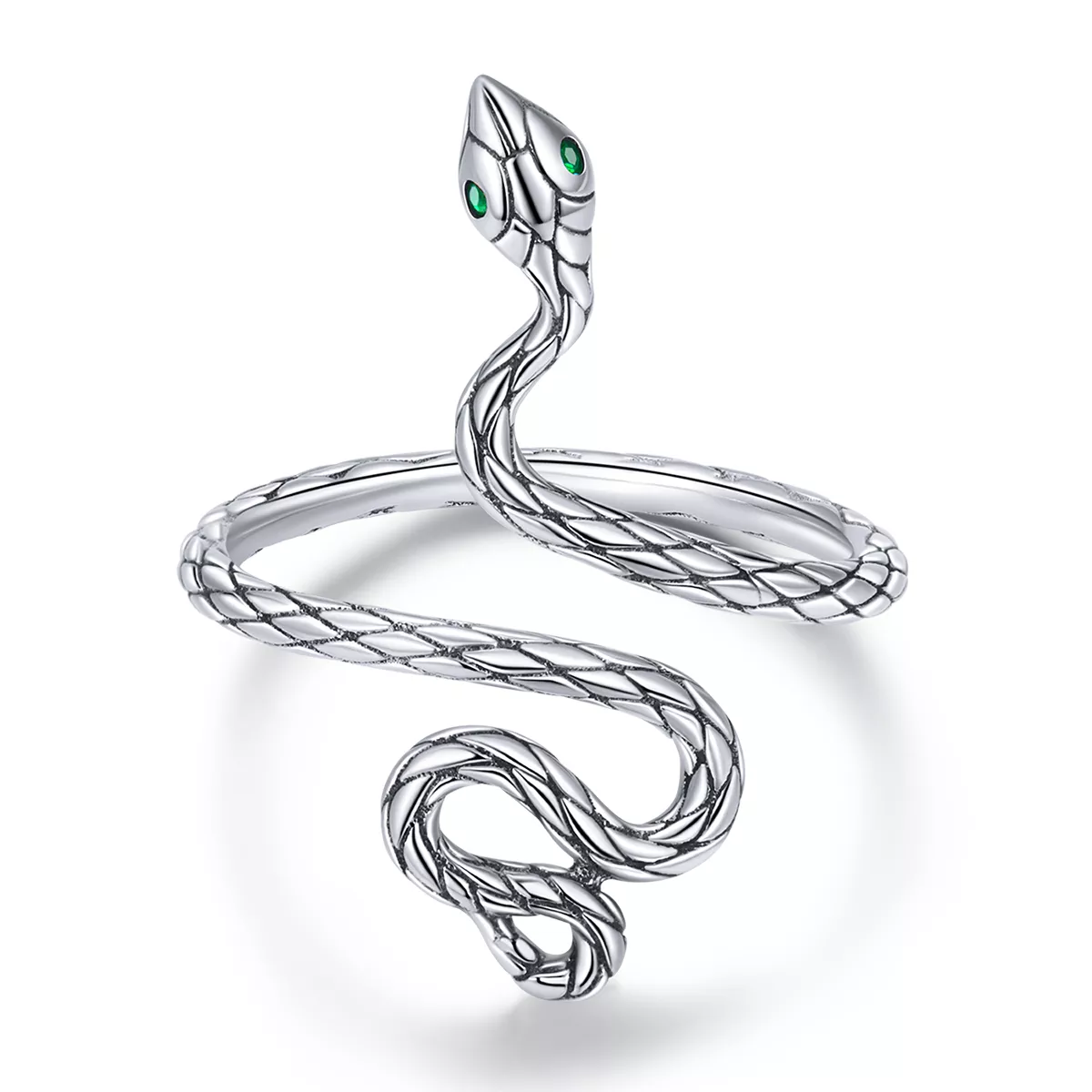 pandora stijl zilveren slangenring bsr199
