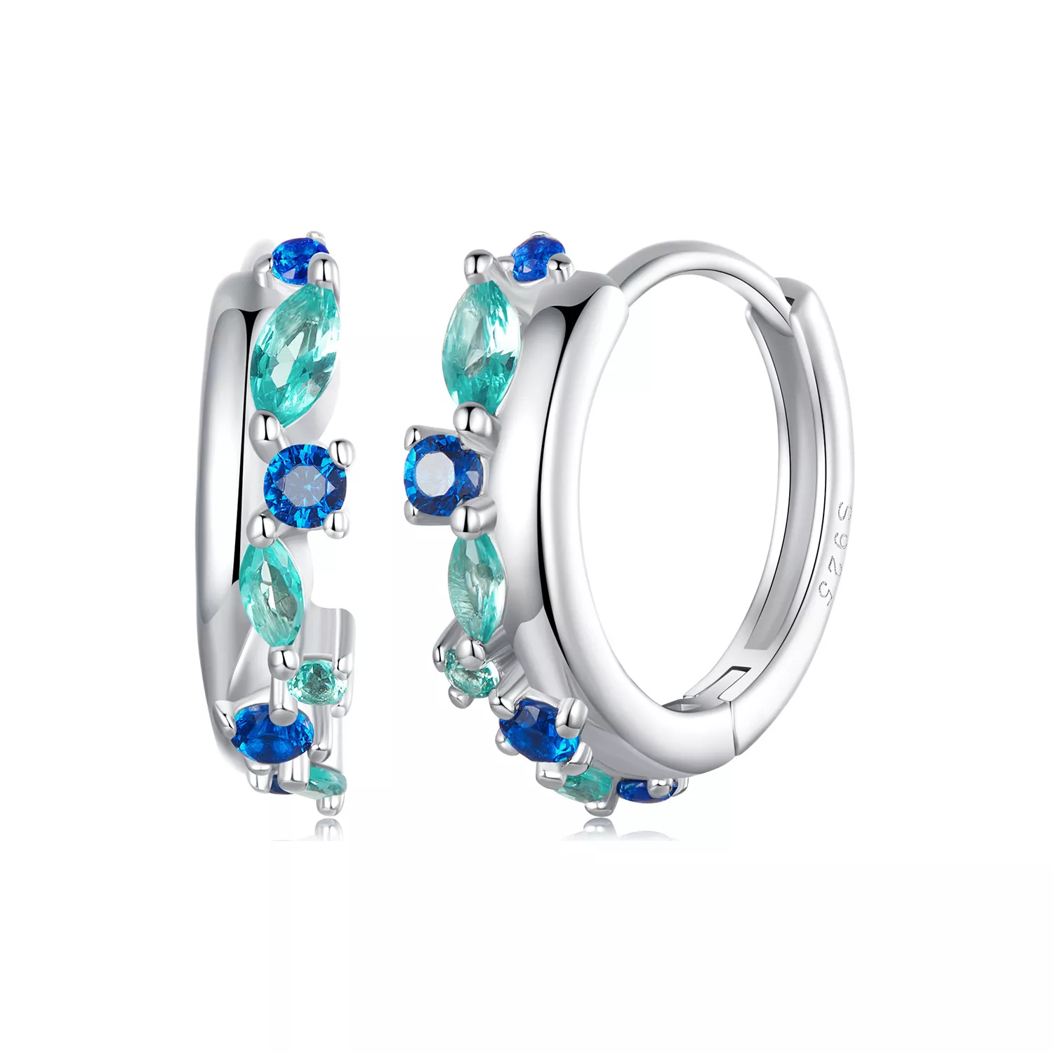 pandora style gravel oorbellen bse1059