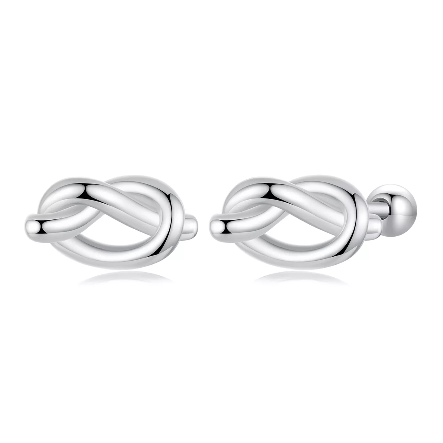 pandora style knot oorbellen bse1051