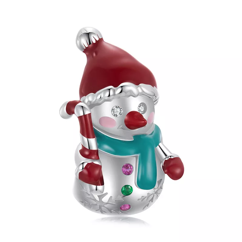 pandora stijl kerst sneeuwman kralen bsc1070