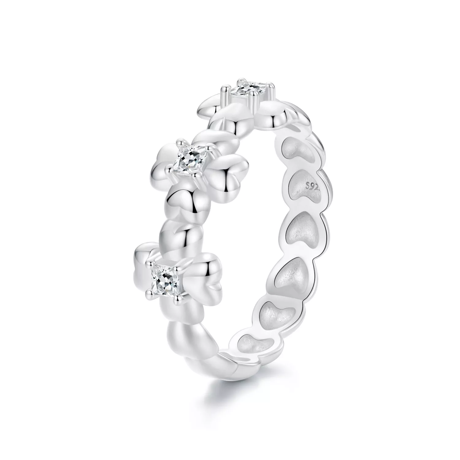 pandora stijl klavertjevierring scr1045