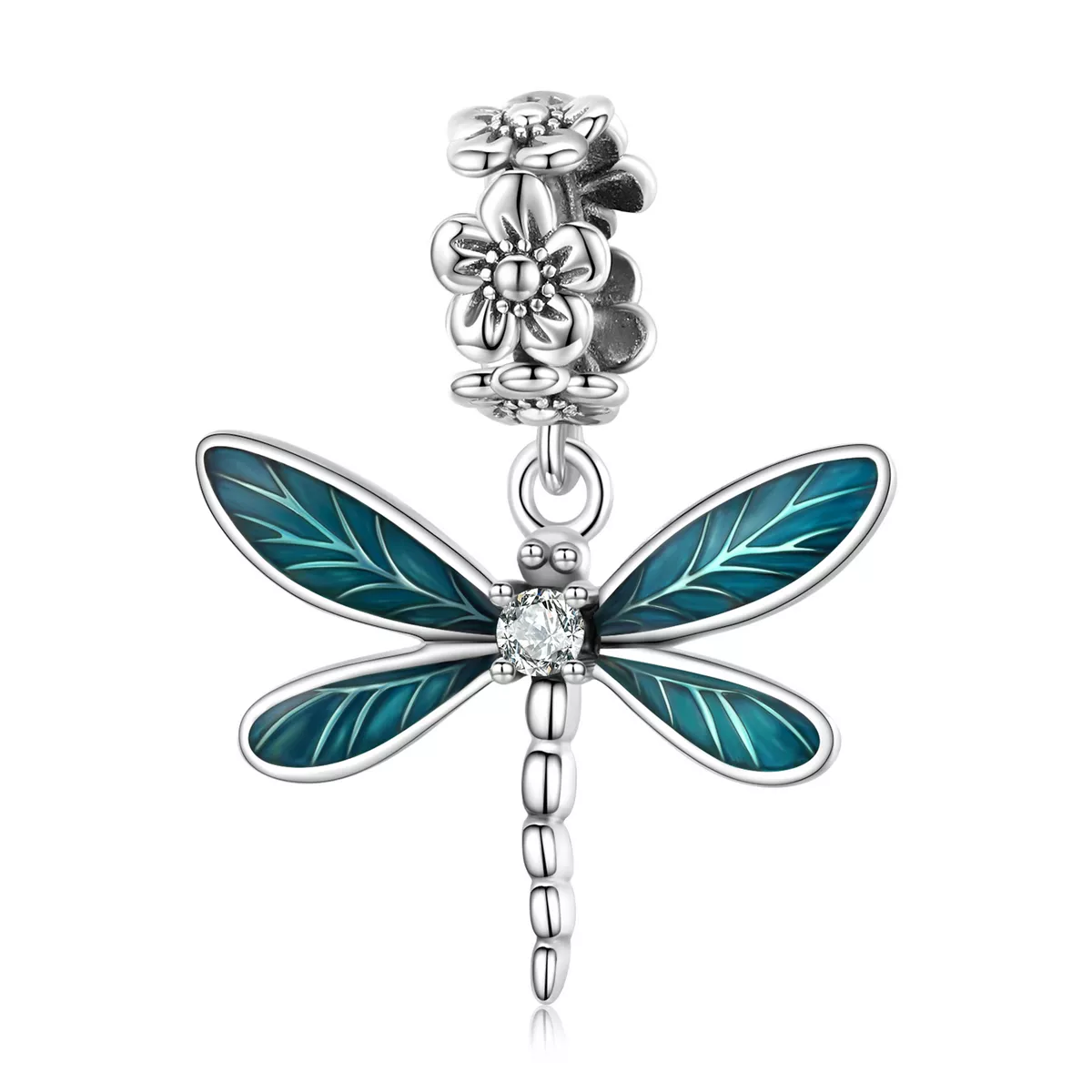 prachtige libellenhanger in pandora stijl bsc521