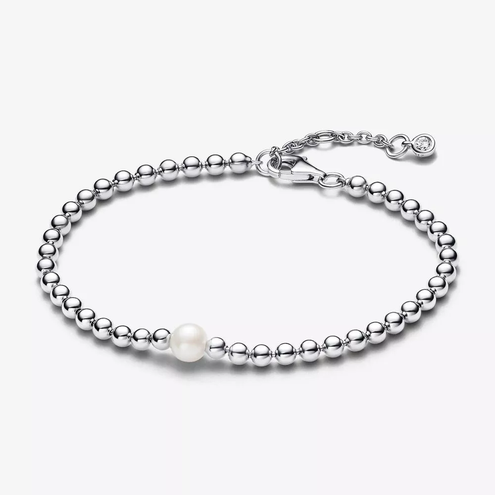 pandora behandelde gecultiveerde zoetwaterparel en kralen armband 593173c01