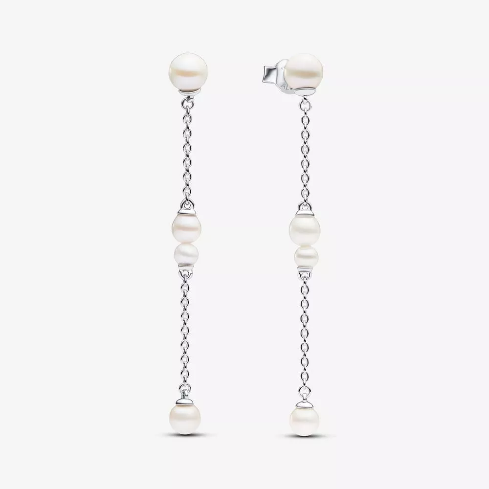 pandora behandelde gecultiveerde zoetwaterparel oorhangers 293152c01