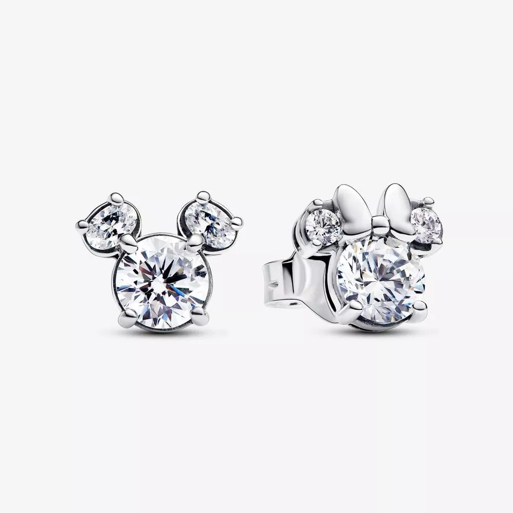 pandora disney mickey mouse minnie mouse sprankelende oorknopjes 293219c01