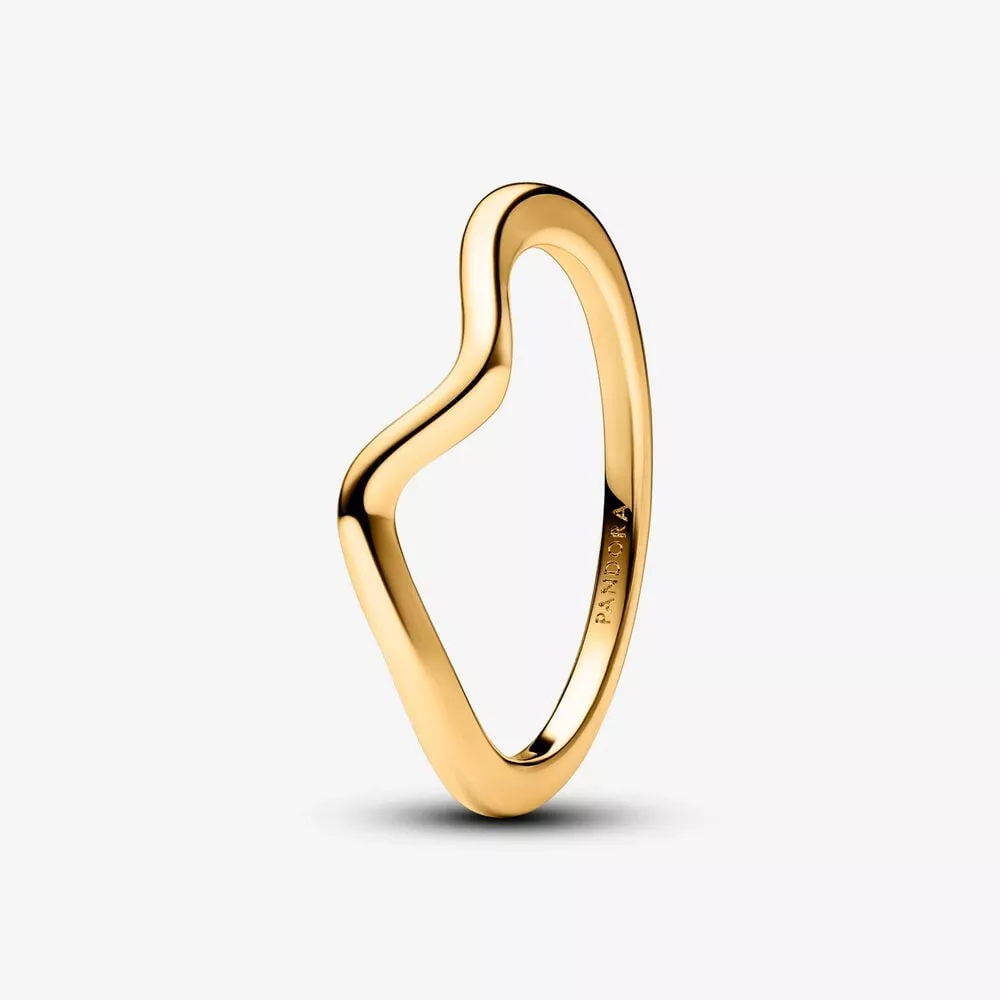 pandora gepolijste golvende ring 163095c00