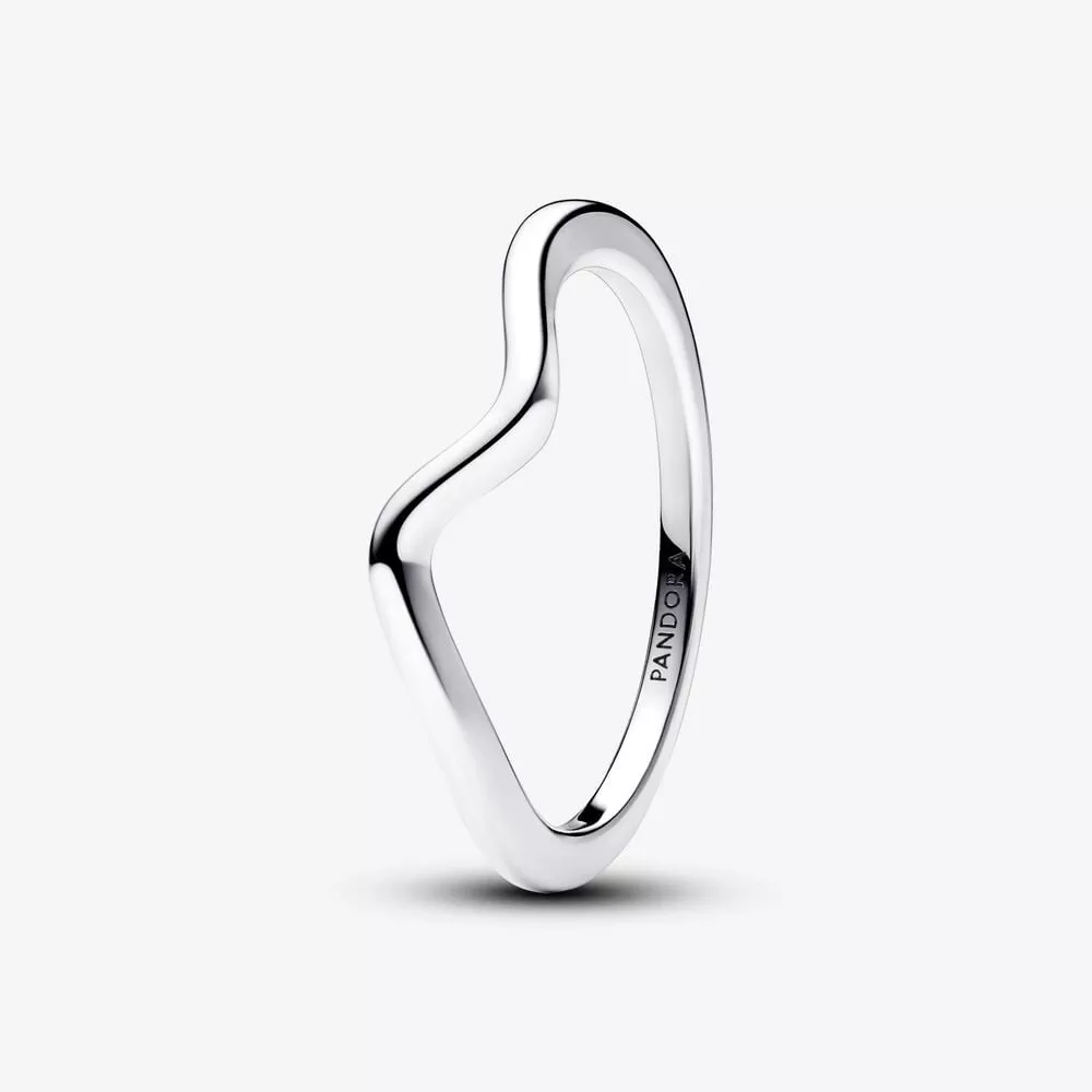 pandora gepolijste golvende ring 193095c00