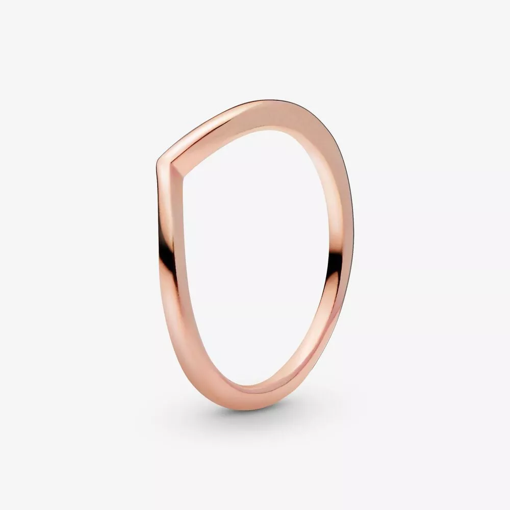 pandora gepolijste wishbone ring 186314