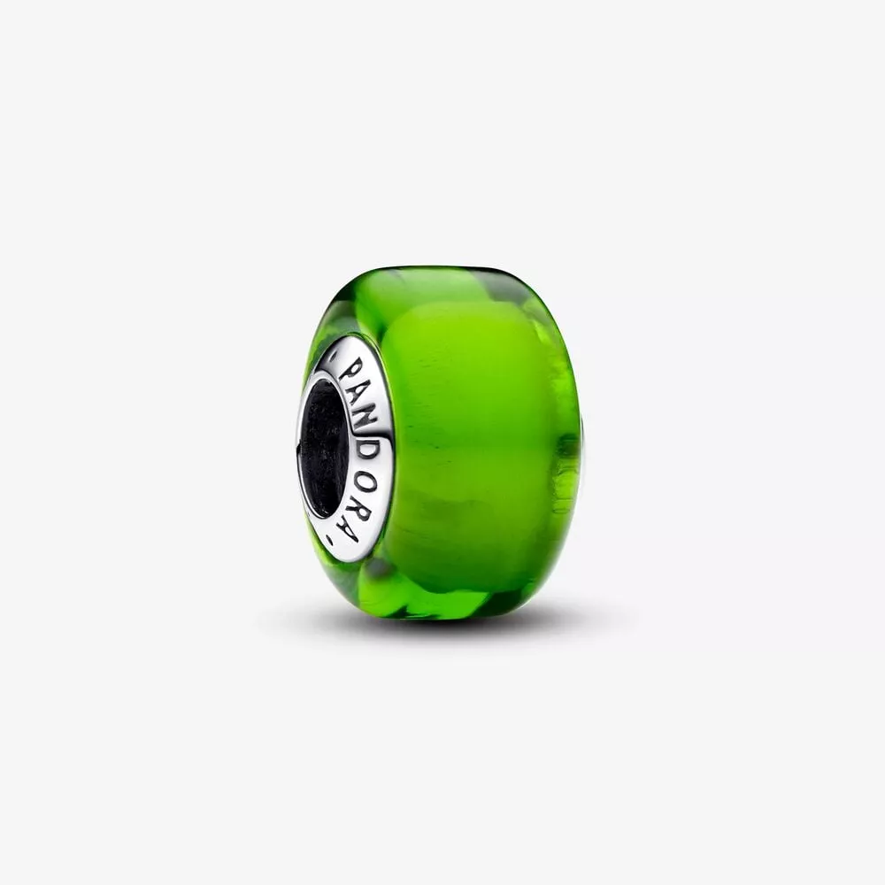 pandora groene minibedel van muranoglas 793106c00