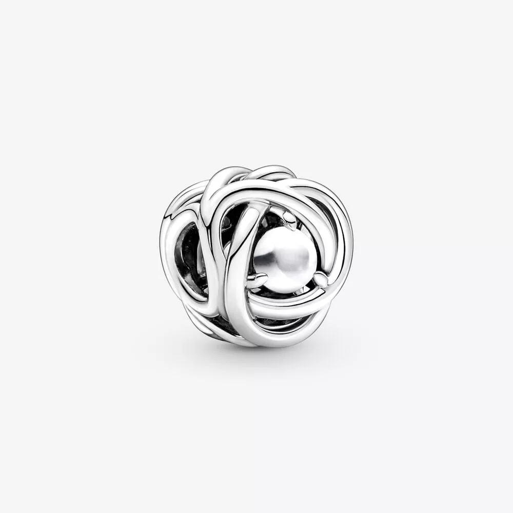 pandora juni geboortesteen wit oneindige cirkel bedel 790064c04