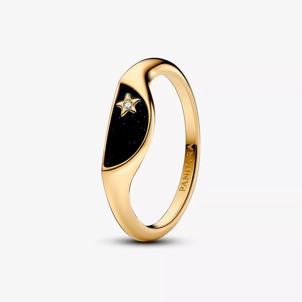 pandora me halve emaille zegelring 163325c01