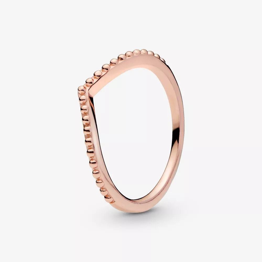 pandora met kralen bezette wishbone ring 186315