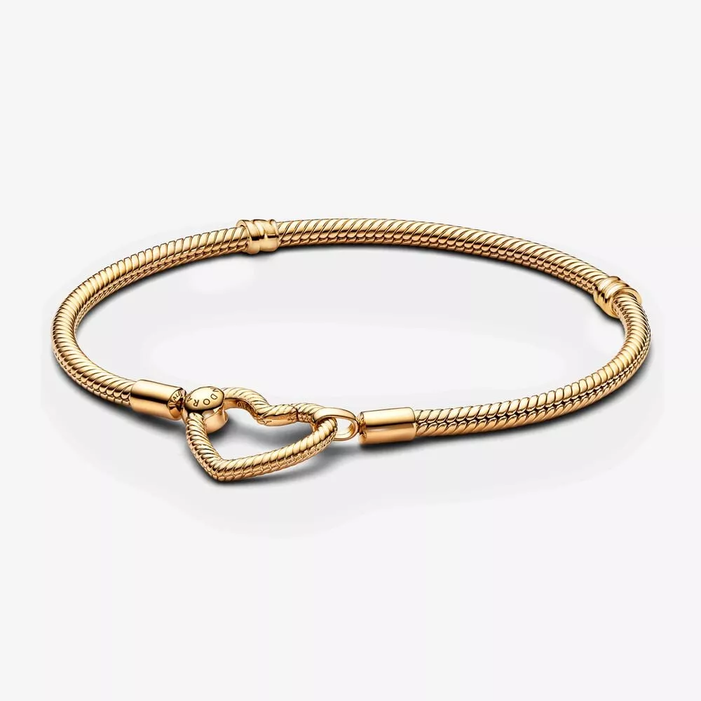 pandora moments snake chain armband met hartsluiting 559539c00