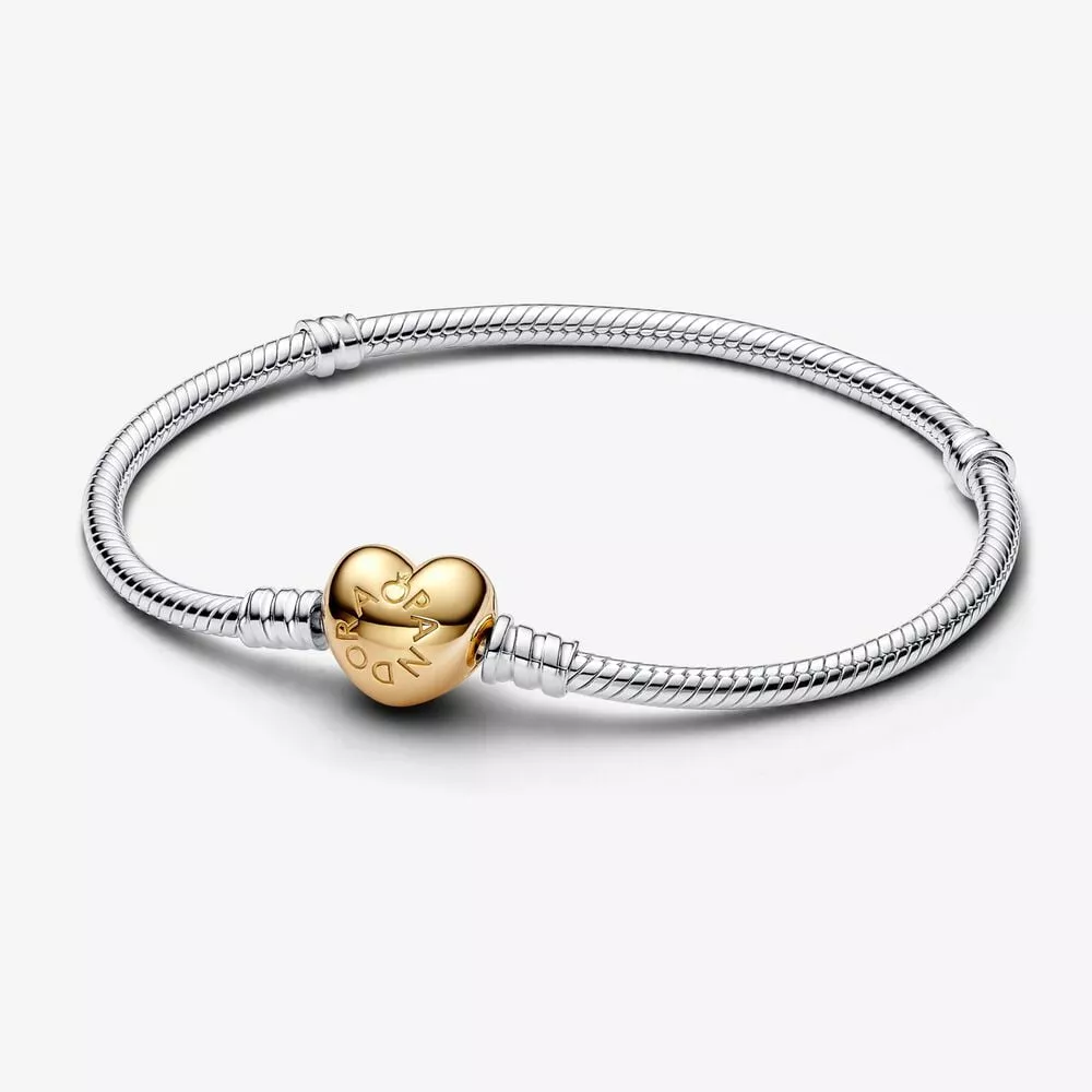 pandora moments snake chain armband met hartsluiting 568707c00
