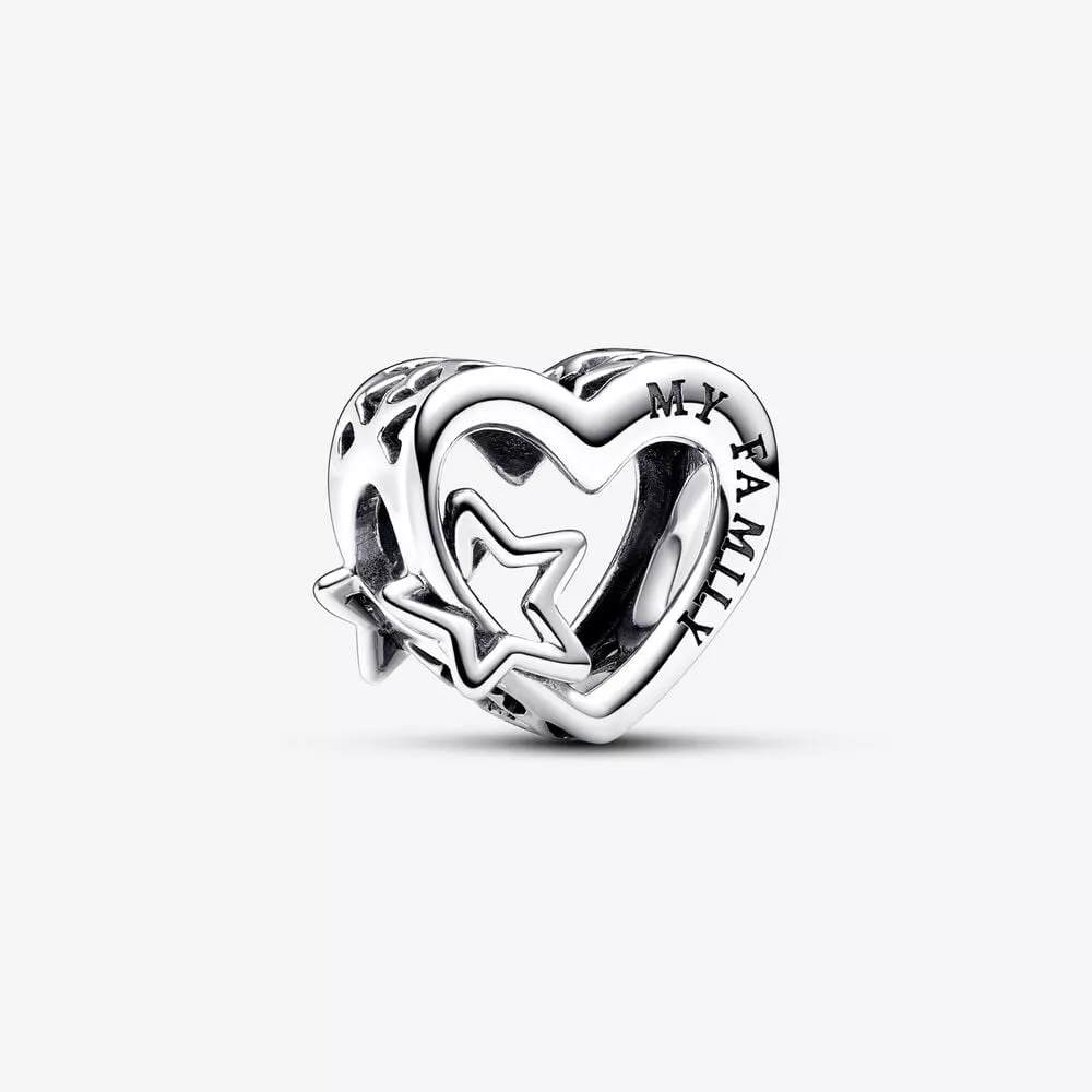 pandora opengewerkte familie hart ster bedel 792829c00