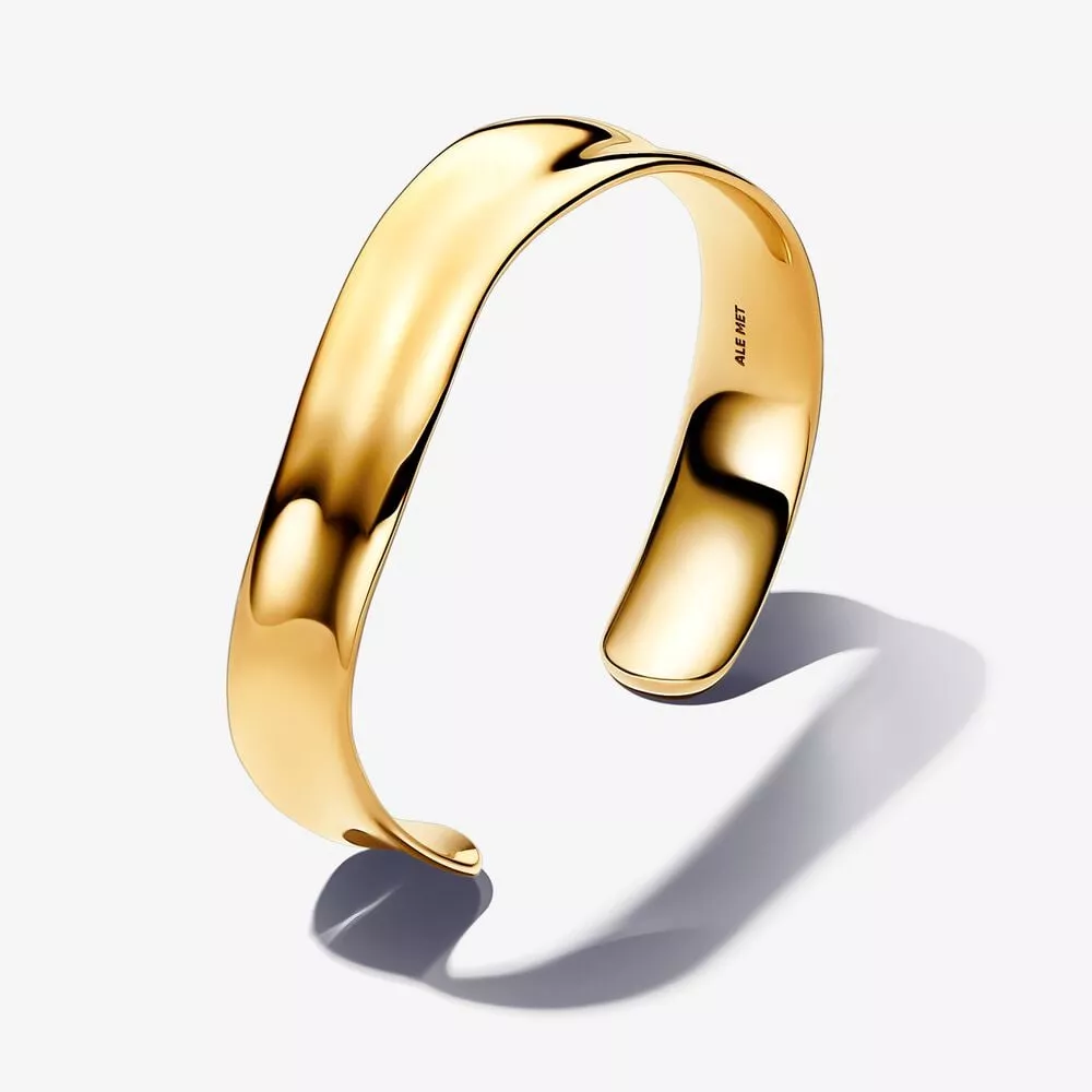 pandora organisch gevormde brede open bangle 563302c00