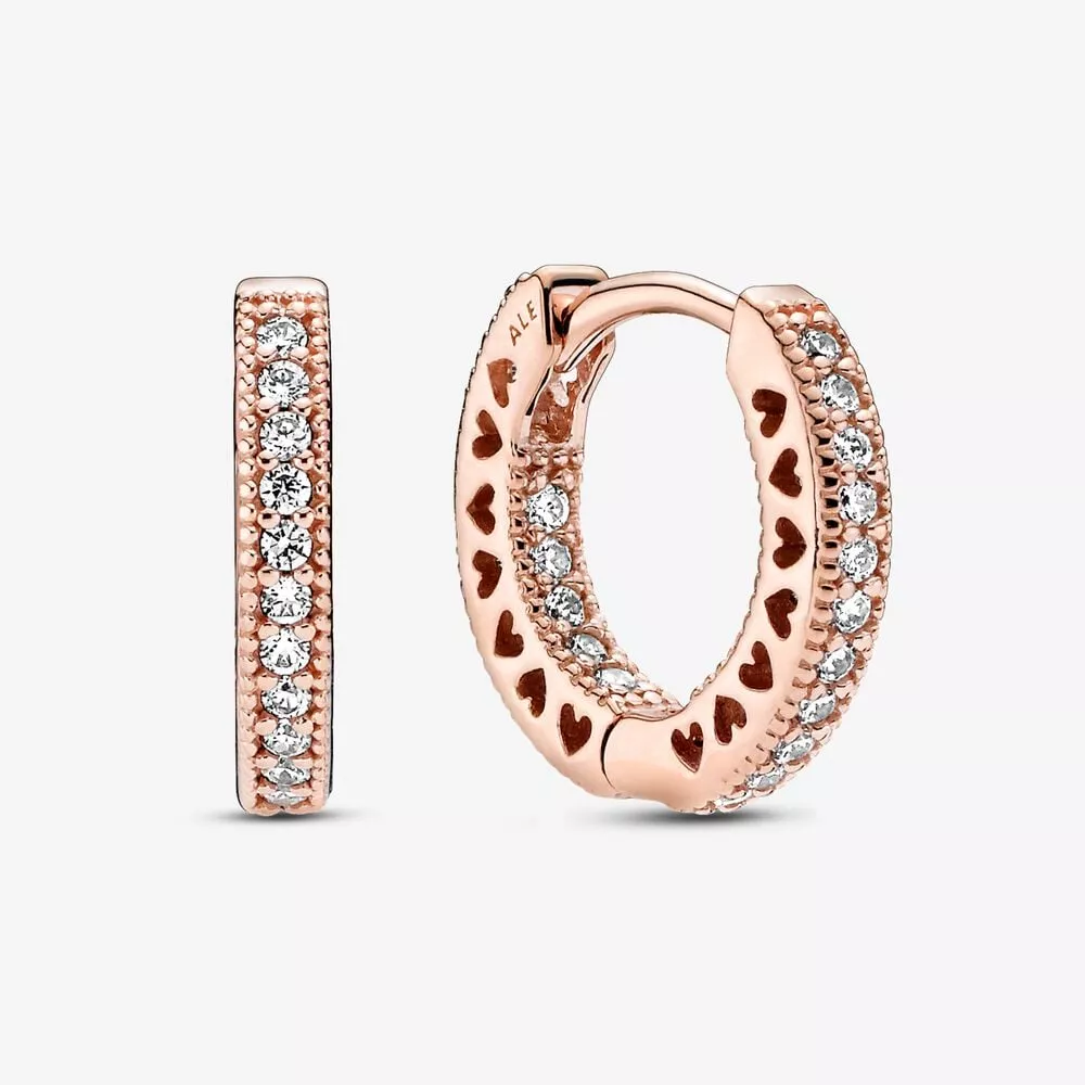 pandora pavé hart oorringen 286317c01