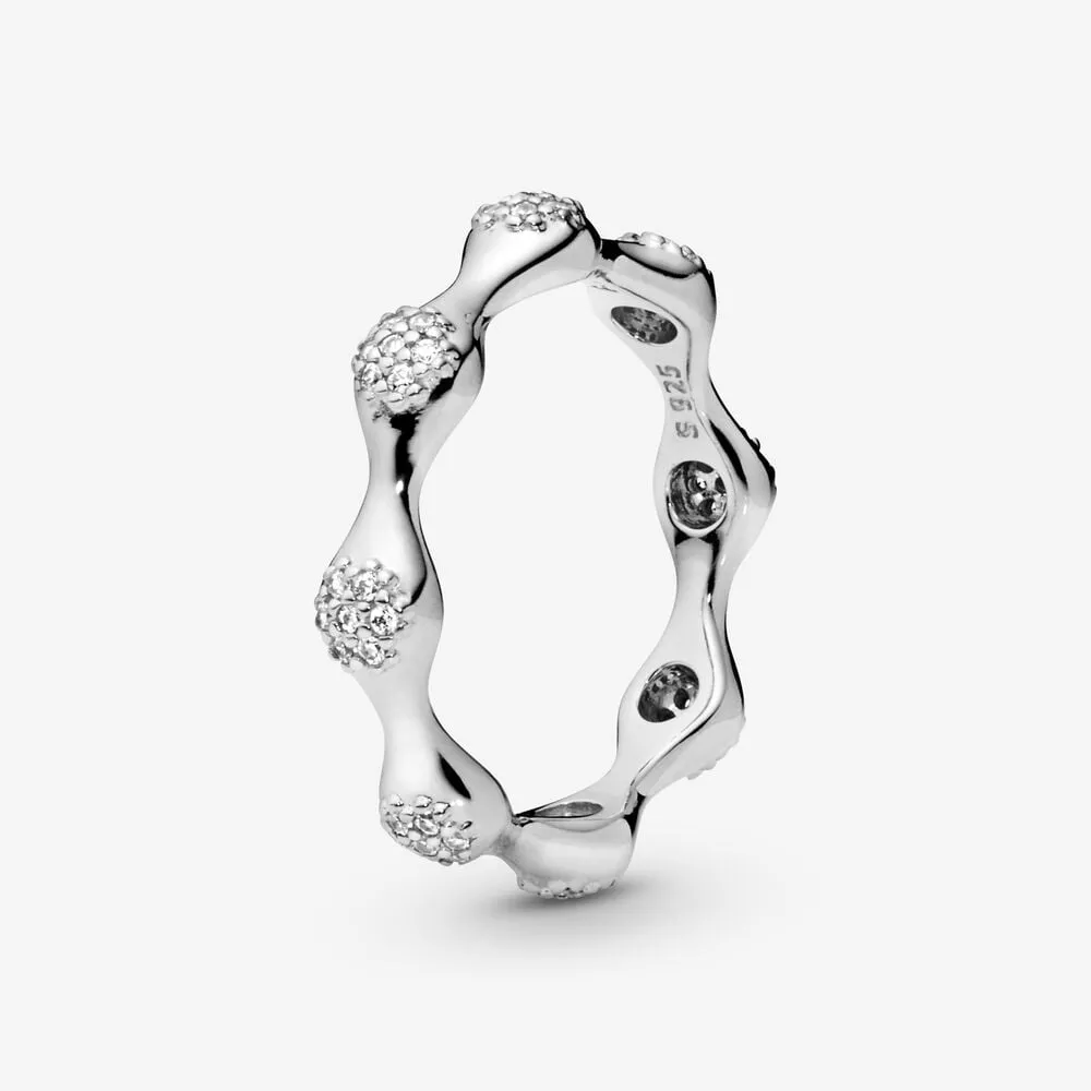 pandora pavé moderne liefdesnestjes ring 197295cz