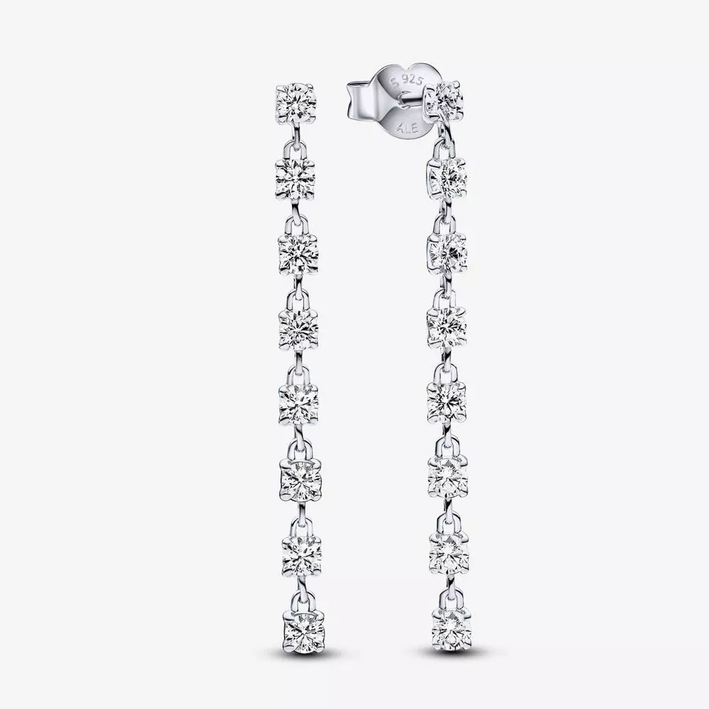 pandora sprankelende acht stenen oorhangers 293159c01
