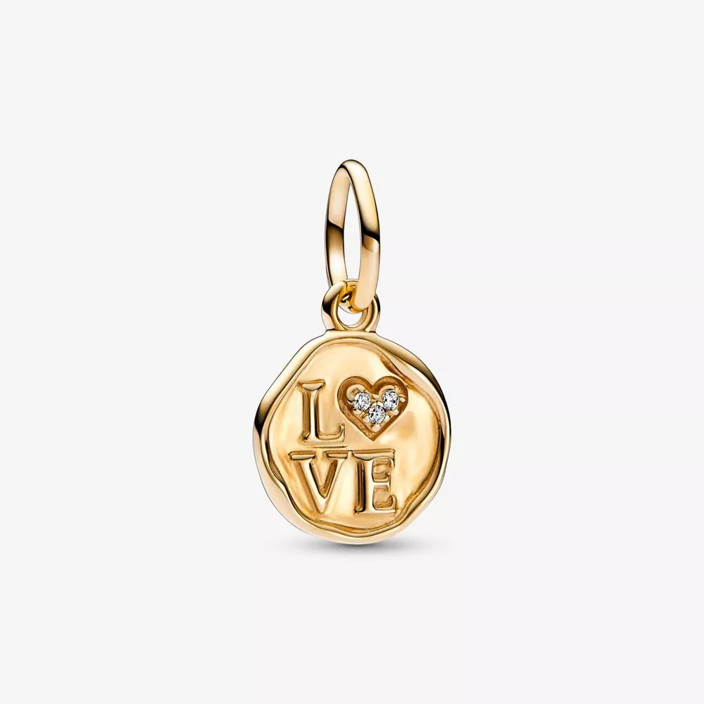 pandora sprankelende hangende bedel met love stempel 752605c01