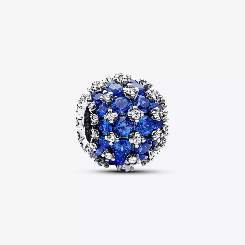 pandora sprankelende ronde blauwe pavébedel 792630c02