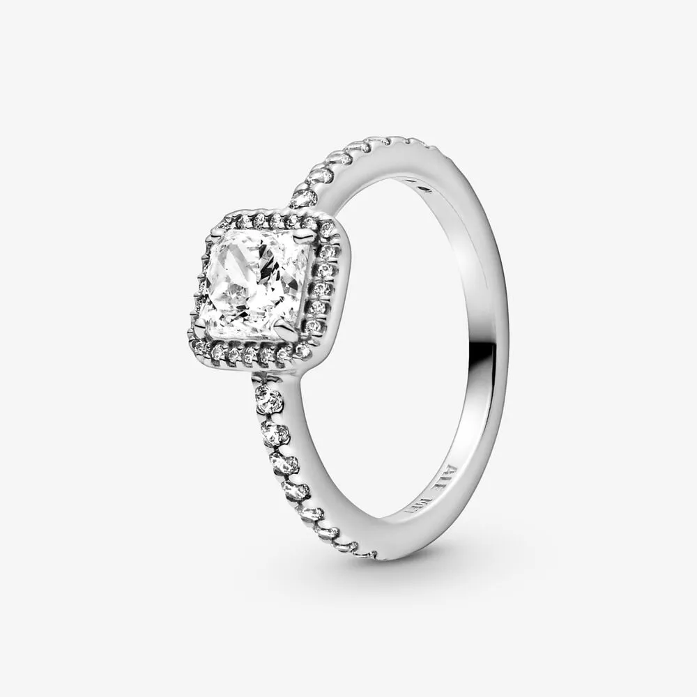 pandora square sparkle halo ring 198863c01