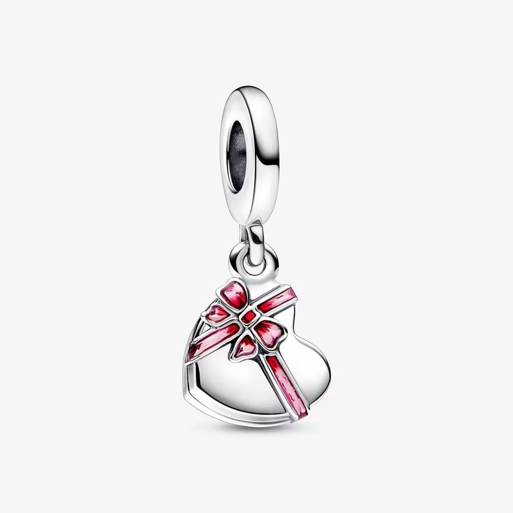 pandora te openen hartvormige bonbondoos hangende bedel 792587c01