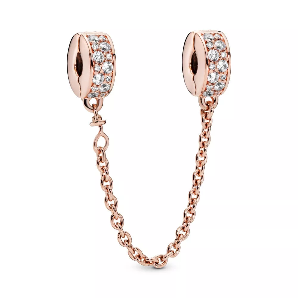 pandora transparante pavé veiligheidsketting 786322cz