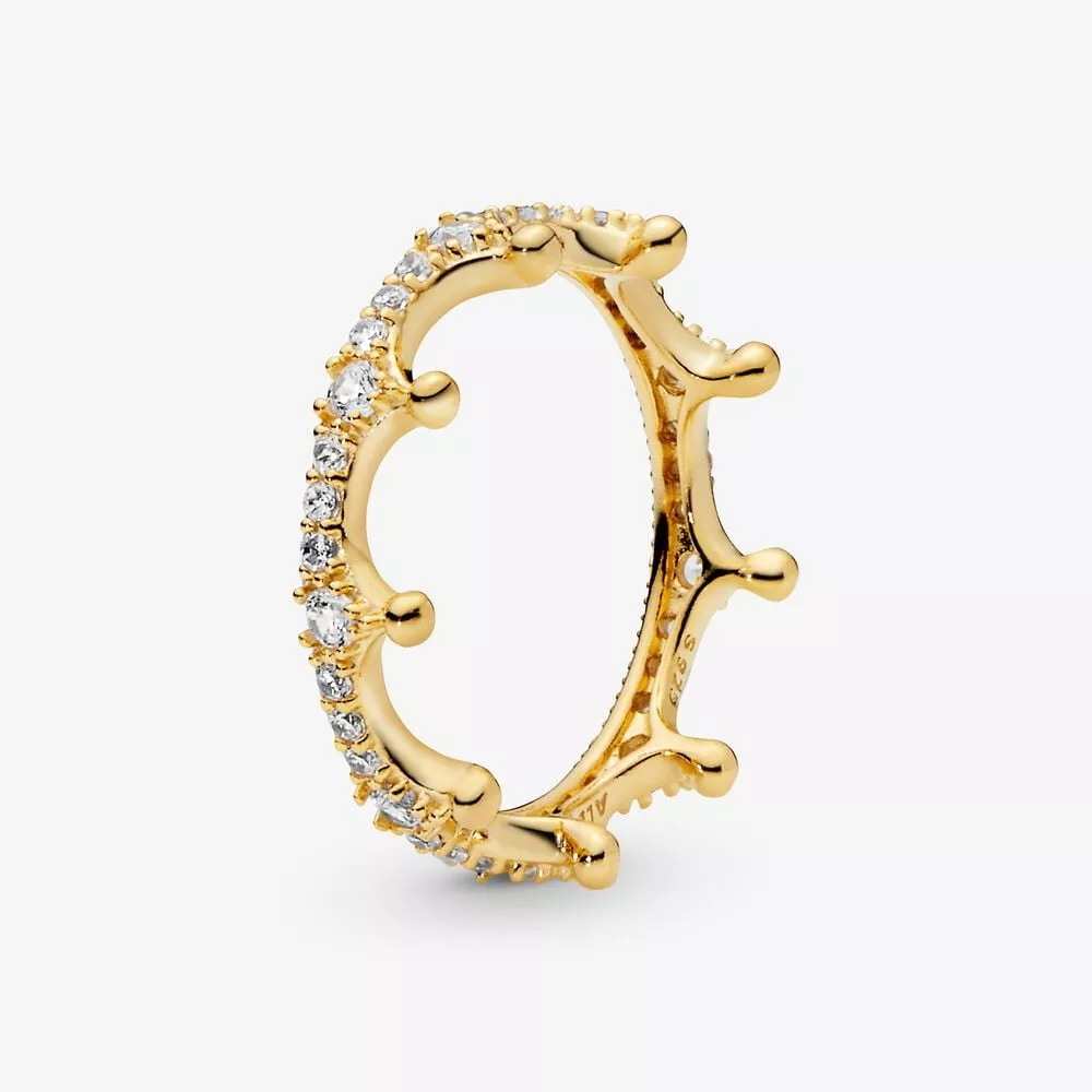 pandora transparante sprankelende kroonring 168654c01