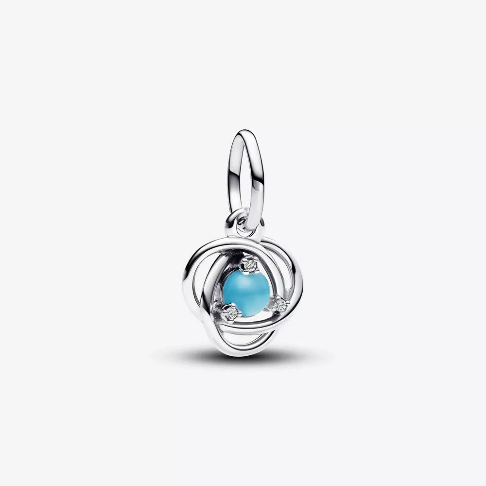 pandora turkooisblauwe oneindige cirkel hangende bedel 793125c12