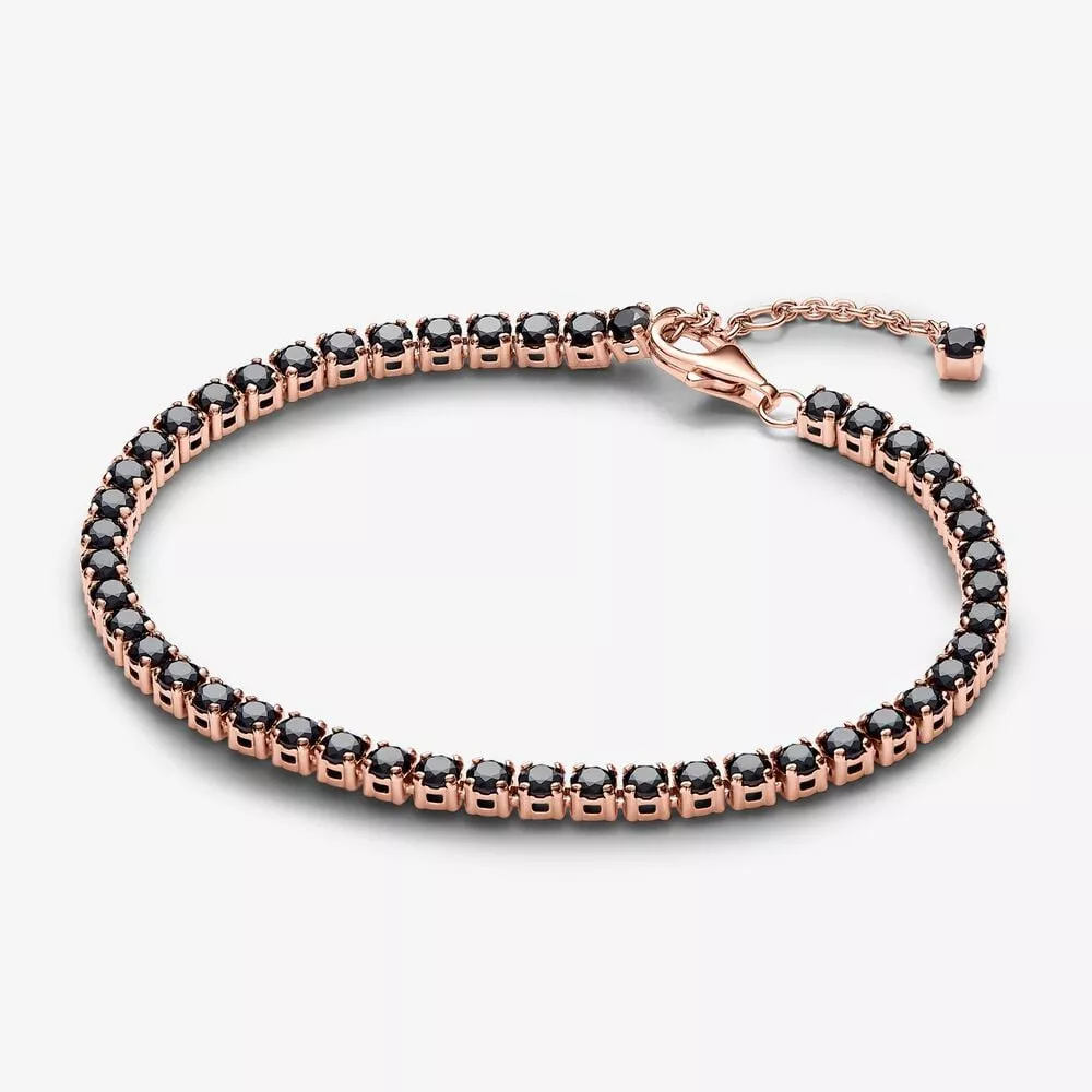 pandora zwarte sprankelende tennis armband 581469c02