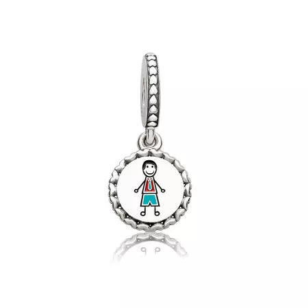 (afbeelding voor) Pandora Zilveren Papa Stick Figure Hangende Bedel Eng792018_1