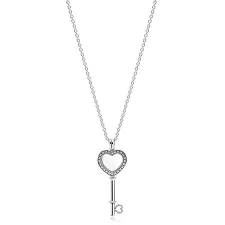 (afbeelding voor) Pandora Medaillon Hartvormige Sleutel 396581CZ